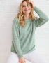 Aoife Merino Wool Crewneck Sweater | Mint