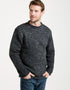 Raheen Tweed Roll Neck Mens Sweater | Charcoal