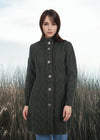 Aran Cable Signature Coat | Grey