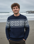 Pull en laine mérinos Aran à torsades | Camel - Soldes