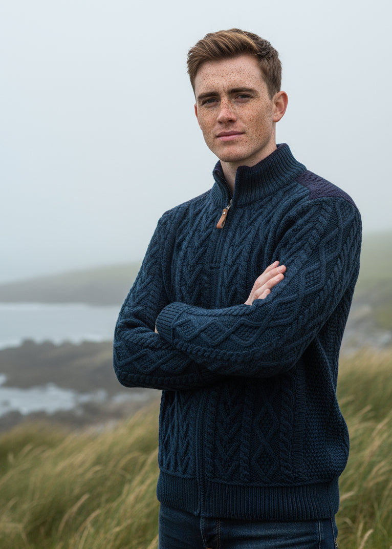 Aran Crafts Full Zip Sweater | Sherwood