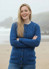 Aran Crafts Lumber Cardigan | Blue