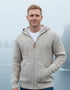 Aran Crafts Men’s Hooded Cardigan | Oatmeal