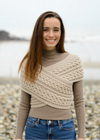 Aran Crossover Wrap | Oatmeal