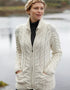Aran Full Zip Cardigan | Natural