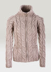 Aran Full Zip Cardigan | Oatmeal