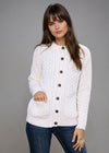 Aran Lumber Cardigan | Natural