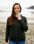 Aran Merino Wool Cable Knit Cardigan | Women's Irish Knitwear