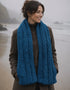 Aran Merino Wool Pocket Scarf | Irish Sea