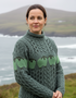 Aran Merino Wool Sheep Sweater | Green