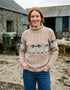 Aran Merino Wool Sheep Sweater | Oatmeal