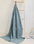 Aran Patchwork Blanket | Mist Marl