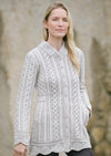 Aran Plated Scallop Jacket | Stone