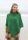 Aran Poncho | Green