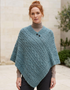 Poncho en pure laine d'Aran | Naturel - Liquidation