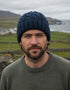 Aran Pure Wool Worsted Hat | Black Watch