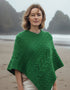 Aran Super Soft Poncho | Emerald Green - Clearance