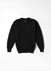 Aran Wool Sweater | Army Green