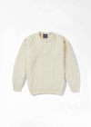 Aran Wool Sweater | Natural