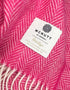 McNutt of Donegal Aurora Pink Herringbone Throw | Pure Irish Wool