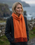 Foxford Lambswool Scarf | Paprika Orange