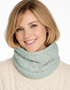 Supersoft Merino Wool Snood Scarf | Mint - Clearance