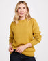 Aoife Merino Wool Crewneck Sweater | Yellow