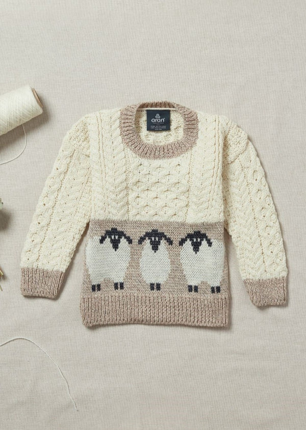 Children's Aran Sheep Sweater