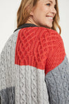 Aran Patchwork Cardigan