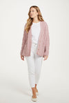 Valentia Aran Cardigan - Pink