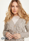 Downpatrick Ladies Aran Cardigan | Oatmeal