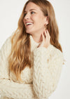 Aran Crew Neck Sweater - Natural