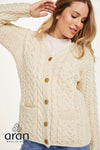 Aran Women's Buttoned Cardigan