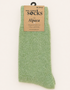 Chaussettes en alpaga de l'ouest de l'Irlande | Vert citron
