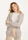 Downpatrick Ladies Aran Cardigan | Oatmeal