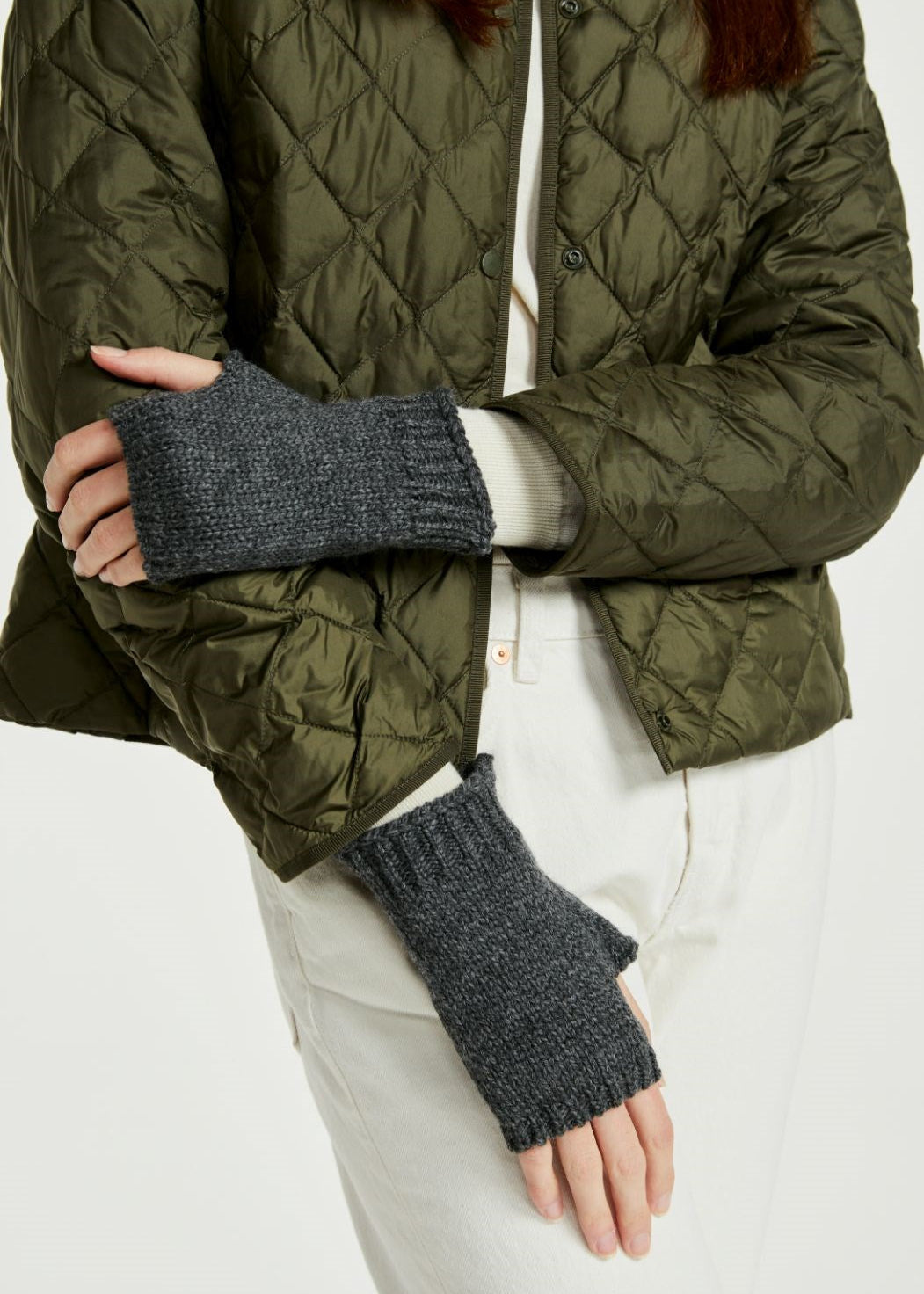 Aran Fingerless Mittens