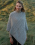 Aran Super Soft Poncho | Oatmeal