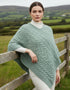 Aran Super Soft Poncho | Mint
