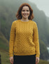 Aran Crew Neck Supersoft Sweater Sunflower - Clearance