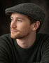 Charcoal Donegal Tweed Cap - Handcrafted Irish Flat Cap