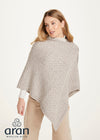 Glenbeigh Aran Cape | Oatmeal