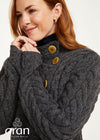 Aran 3 Buttons Trellis Cardigan