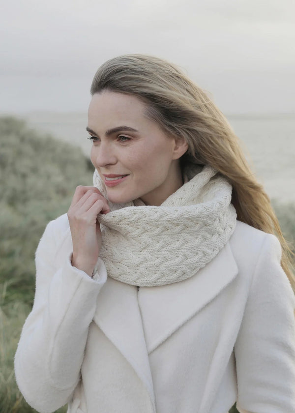 Aran Infinity Cable Scarf