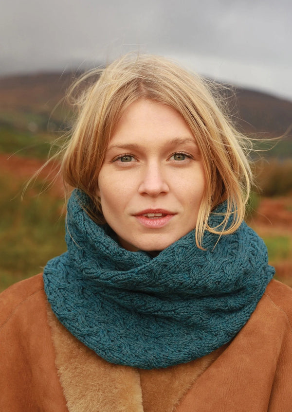 Aran Infinity Cable Scarf