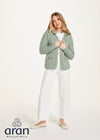 Belcarra Ladies Aran Cardigan | Mint