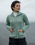 Belcarra Ladies Aran Cardigan | Mint
