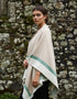 Jimmy Hourihan Fringed Shawl | Natural Mint