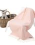Irish Cashmere Baby Blanket Baby Pink in a presentation box
