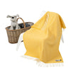 Irish Cashmere Baby Blanket Baby Yellow in a presentation box.