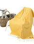 Irish Cashmere Baby Blanket Baby Yellow in a presentation box.